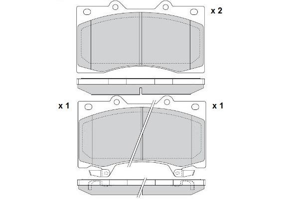 ETF 12-1581 Brake Pad Set, disc brake 121581