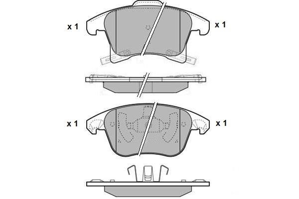 ETF 121606 Brake Pad Set, disc brake 121606