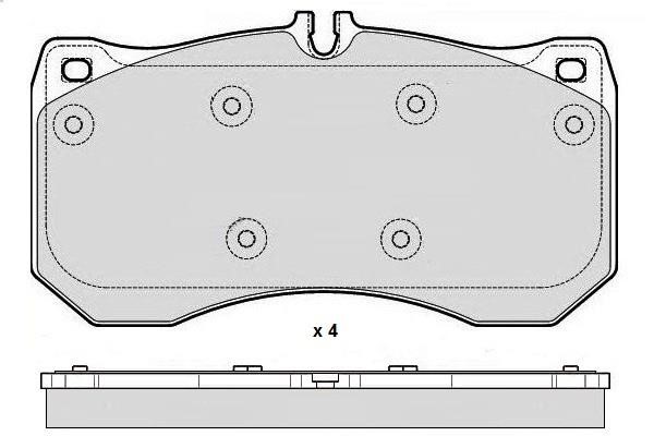 ETF 121610 Brake Pad Set, disc brake 121610