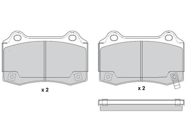 ETF 12-1579 Brake Pad Set, disc brake 121579