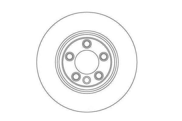 ETF 19-0023 Front brake disc ventilated 190023