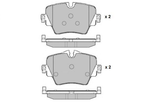 ETF 121620 Brake Pad Set, disc brake 121620