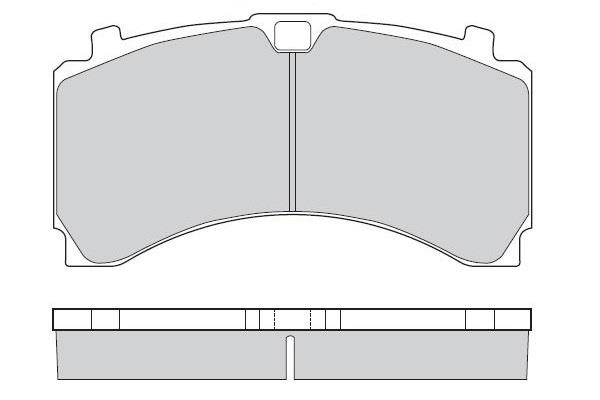 ETF 125332 Front disc brake pads, set 125332