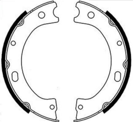 ETF 090730 Parking brake shoes 090730