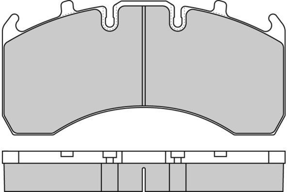 ETF 12-5323 Brake Pad Set, disc brake 125323