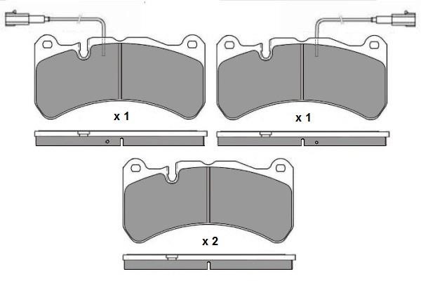 ETF 12-1694 Brake Pad Set, disc brake 121694