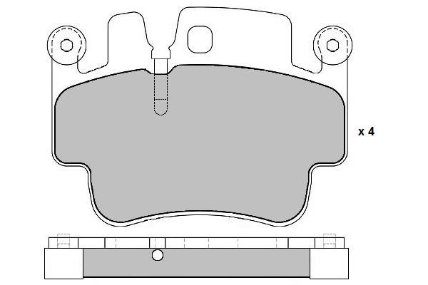 ETF 12-1730 Brake Pad Set, disc brake 121730