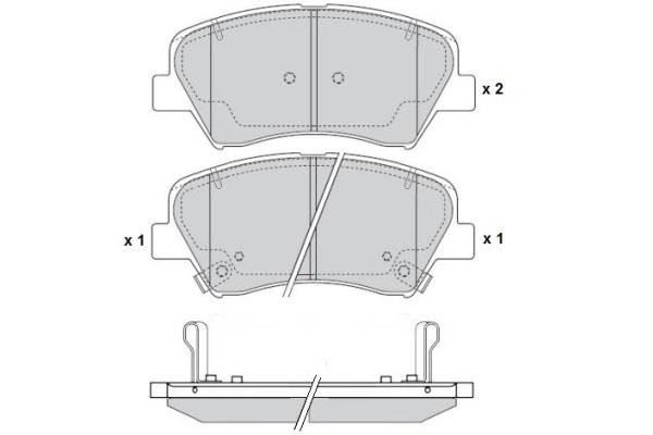 ETF 12-1786 Brake Pad Set, disc brake 121786