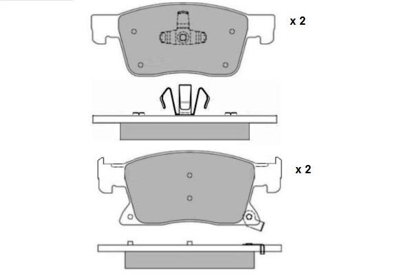 ETF 12-1684 Brake Pad Set, disc brake 121684