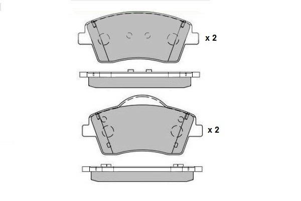 ETF 12-1781 Brake Pad Set, disc brake 121781