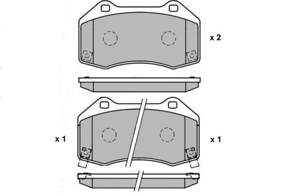 ETF 12-1718 Brake Pad Set, disc brake 121718