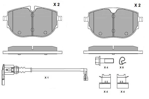 ETF 12-1794 Brake Pad Set, disc brake 121794