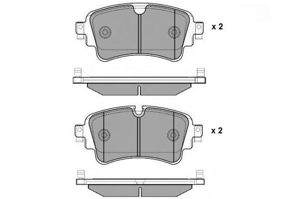 ETF 12-1679 Rear disc brake pads, set 121679