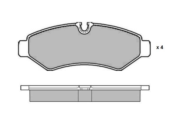 ETF 12-1738 Brake Pad Set, disc brake 121738