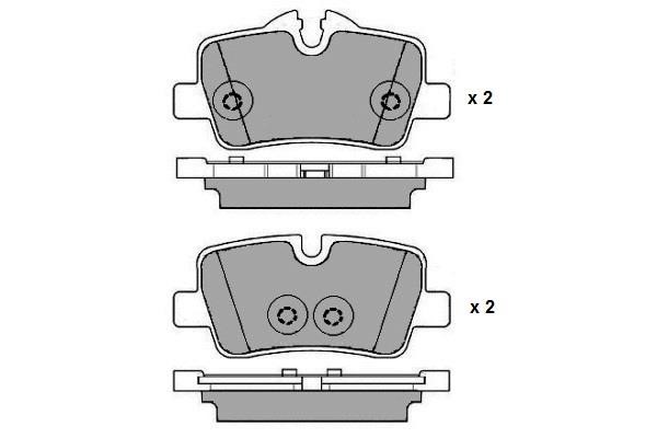 ETF 12-1741 Brake Pad Set, disc brake 121741