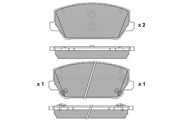 ETF 12-1775 Brake Pad Set, disc brake 121775