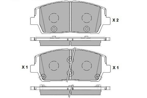 ETF 12-1787 Brake Pad Set, disc brake 121787