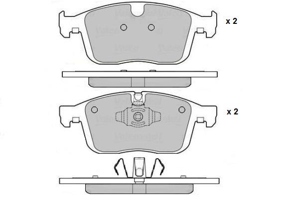ETF 12-1724 Brake Pad Set, disc brake 121724