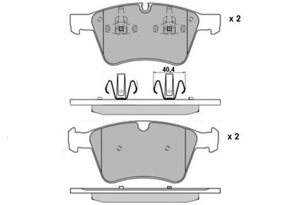ETF 12-1648 Brake Pad Set, disc brake 121648
