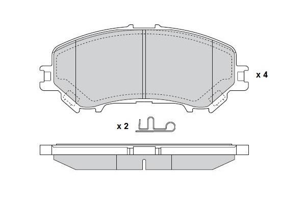 ETF 12-1691 Brake Pad Set, disc brake 121691