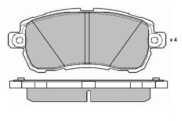 ETF 12-1711 Brake Pad Set, disc brake 121711