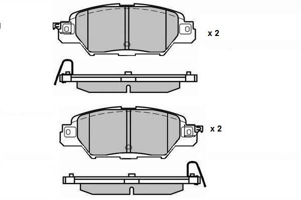 ETF 12-1720 Brake Pad Set, disc brake 121720