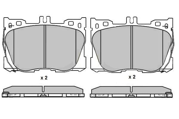 ETF 12-1726 Brake Pad Set, disc brake 121726