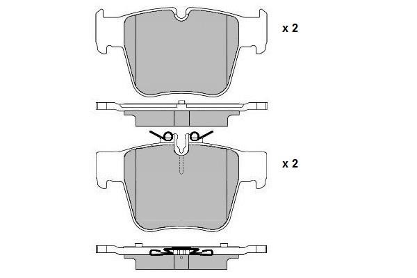 ETF 12-1728 Brake Pad Set, disc brake 121728
