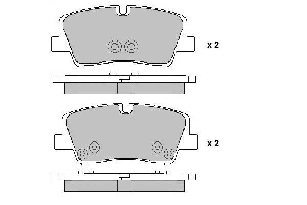 ETF 12-1715 Brake Pad Set, disc brake 121715