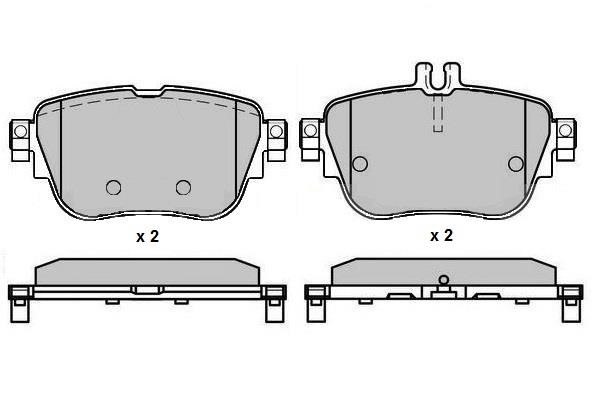 ETF 12-1725 Brake Pad Set, disc brake 121725