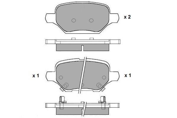 ETF 12-1757 Brake Pad Set, disc brake 121757