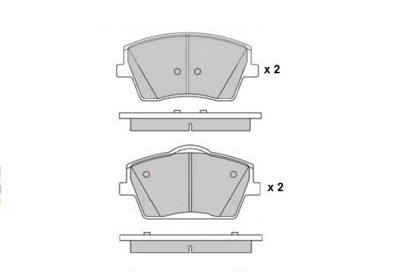 ETF 12-1782 Brake Pad Set, disc brake 121782