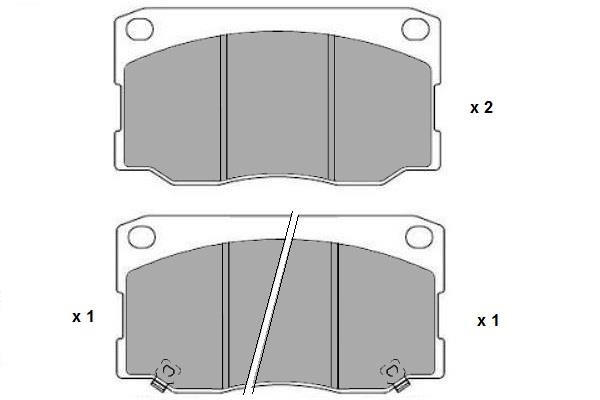 ETF 12-1707 Brake Pad Set, disc brake 121707