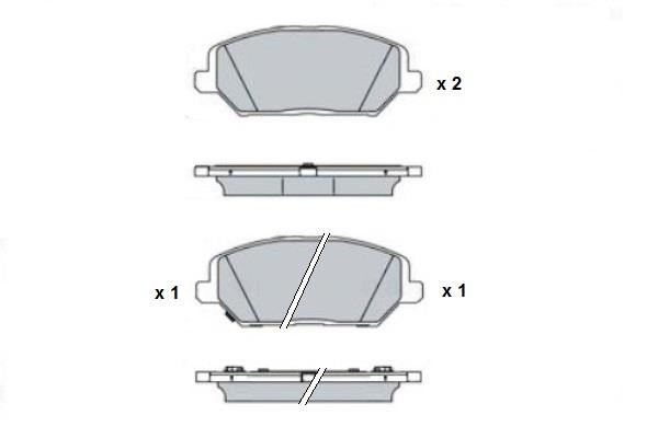 ETF 12-1768 Brake Pad Set, disc brake 121768