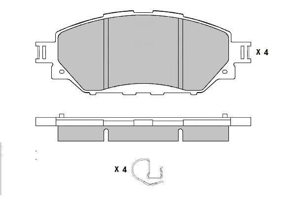 ETF 12-1731 Brake Pad Set, disc brake 121731