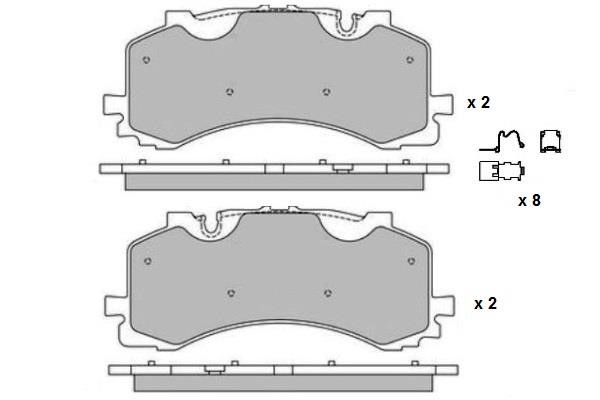 ETF 12-1760 Brake Pad Set, disc brake 121760