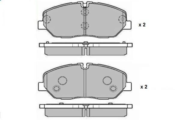 ETF 12-1704 Brake Pad Set, disc brake 121704