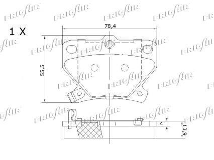 Brake Pad Set, disc brake Frig air PD15.509