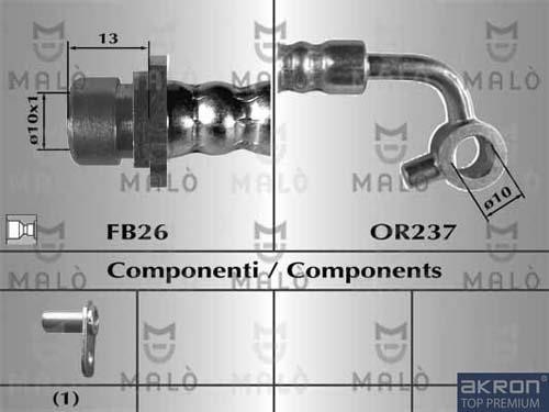 Malo 80668 Brake Hose 80668