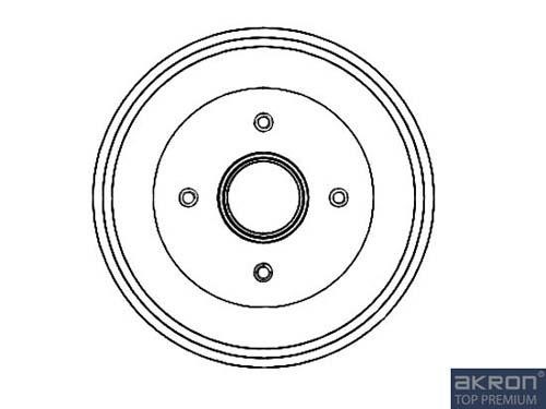 Malo 1120010 Brake drum with wheel bearing, assy 1120010