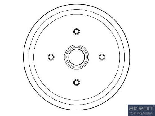 Malo 1120032 Brake drum with wheel bearing, assy 1120032