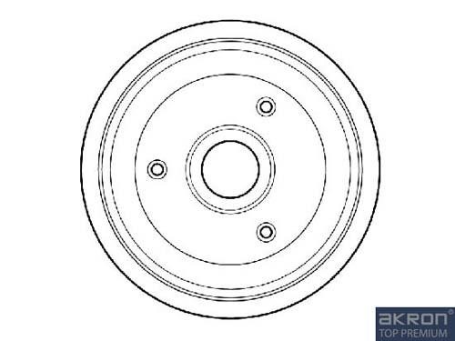 Malo 1120008 Brake drum with wheel bearing, assy 1120008