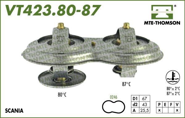 MTE-Thomson VT42380/87 Thermostat, coolant VT4238087