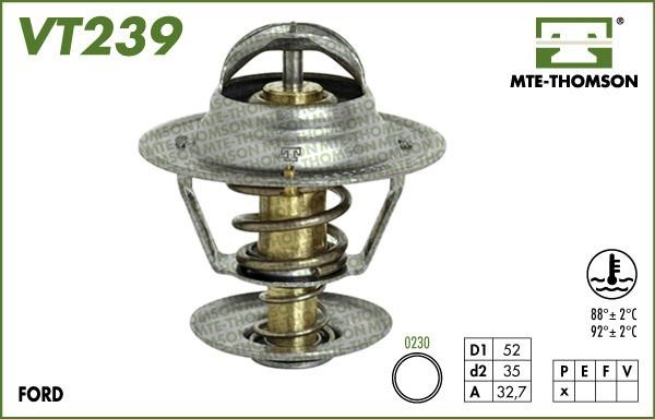 MTE-Thomson VT23988 Thermostat, coolant VT23988
