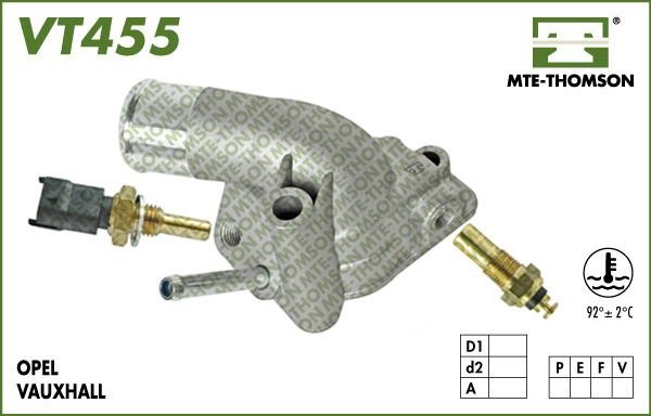 MTE-Thomson VT45592 Thermostat, coolant VT45592