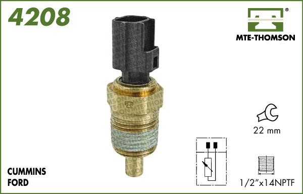 MTE-Thomson 4208 Sensor, coolant temperature 4208