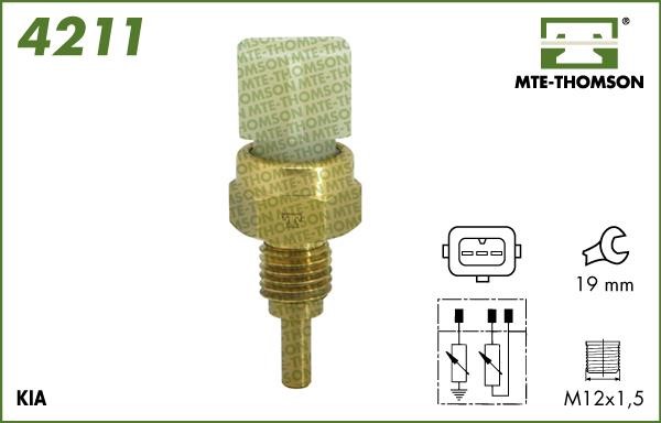 MTE-Thomson 4211 Sensor, coolant temperature 4211
