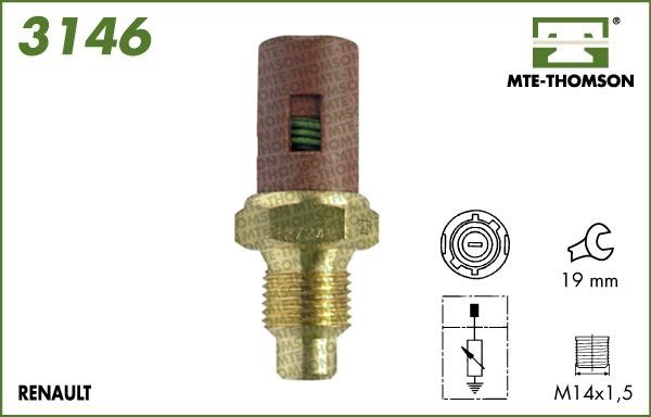 MTE-Thomson 3146 Sensor, coolant temperature 3146
