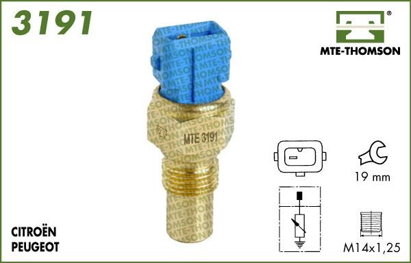 MTE-Thomson 3191 Sensor, coolant temperature 3191