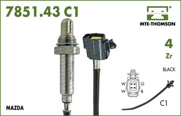 MTE-Thomson 7851.43.072C1 Lambda Sensor 785143072C1